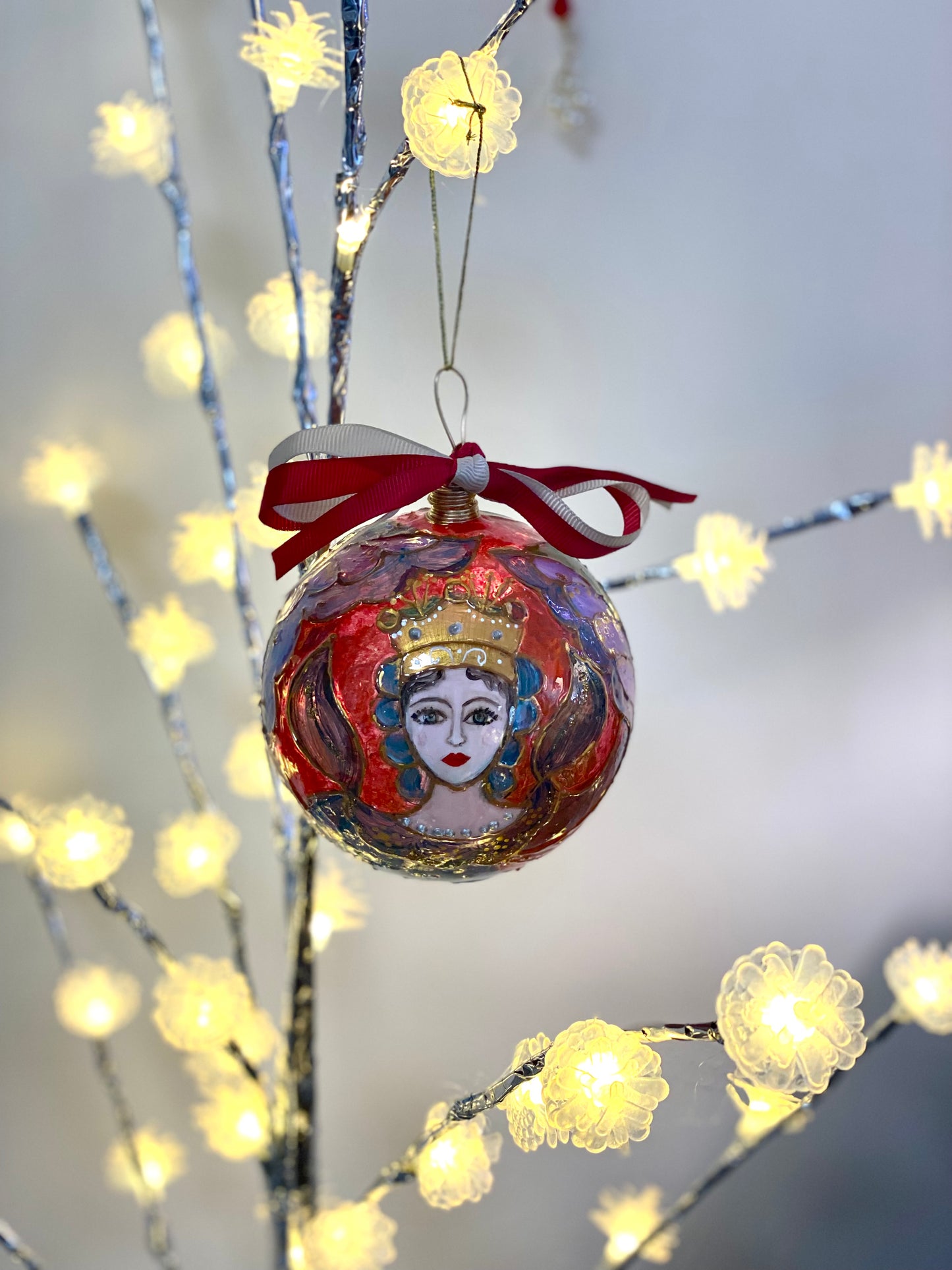 Palle decorative in plexiglas dipinte a mano