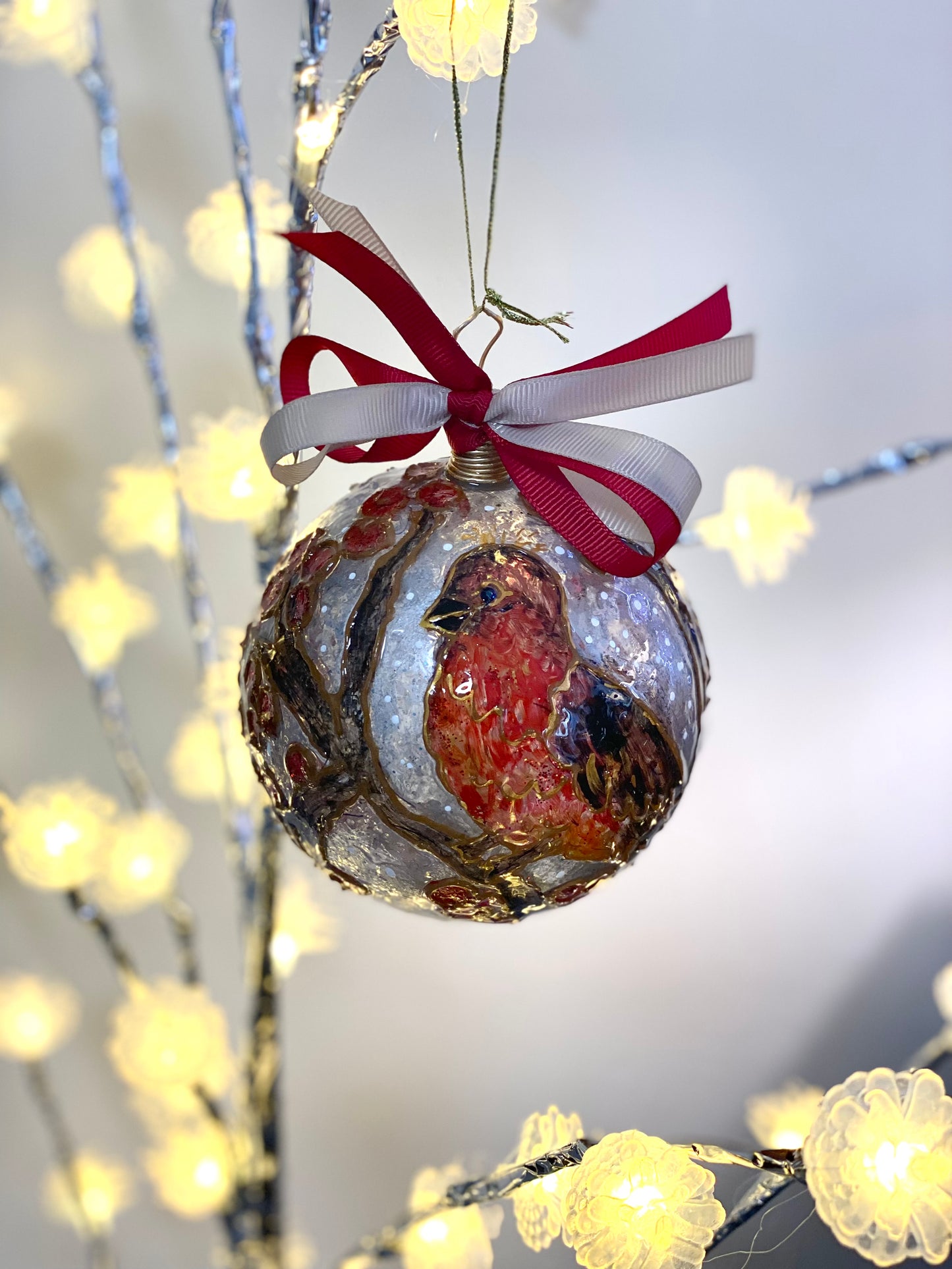 Palle decorative in plexiglas dipinte a mano