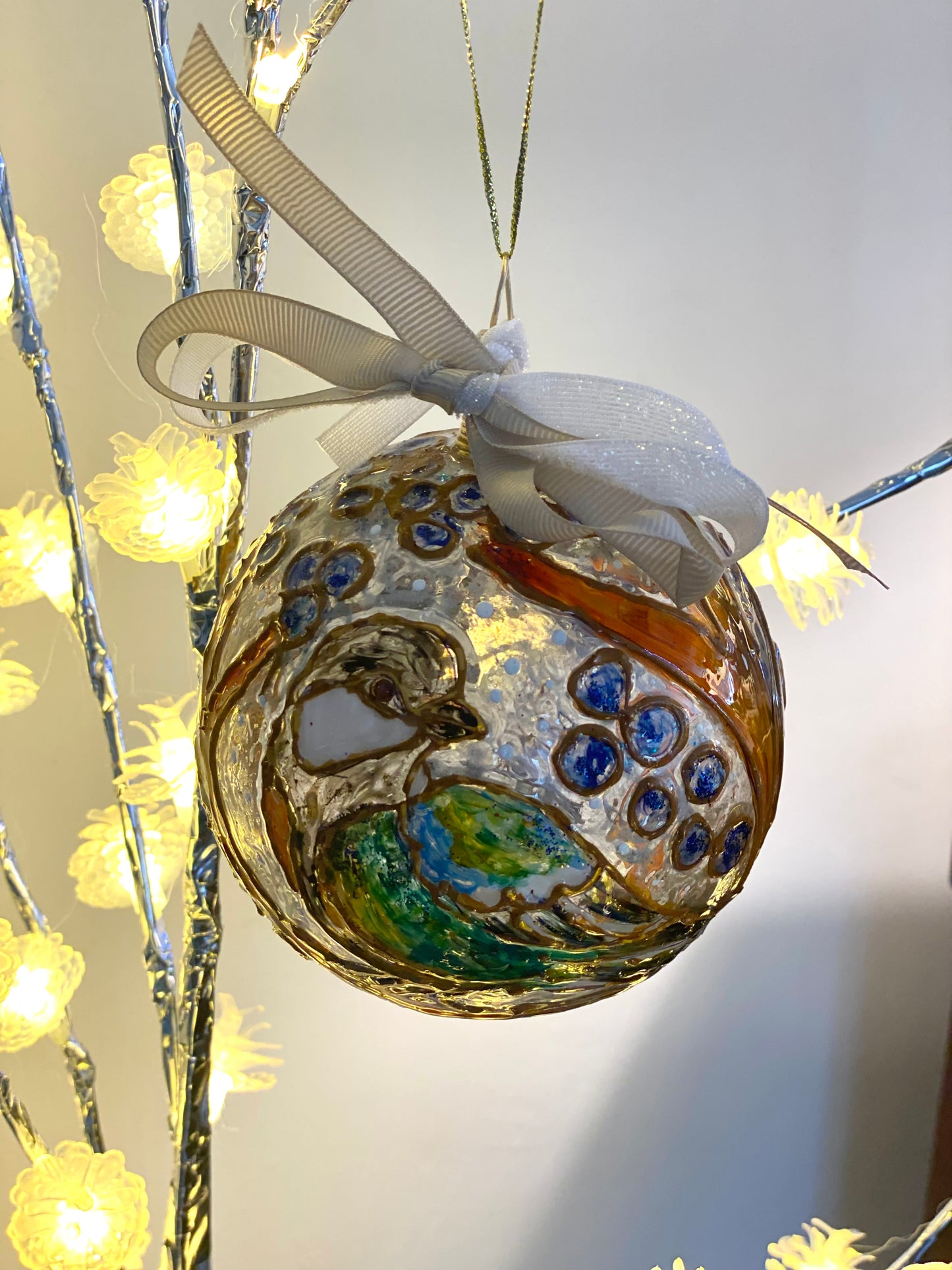Palle decorative in plexiglas dipinte a mano
