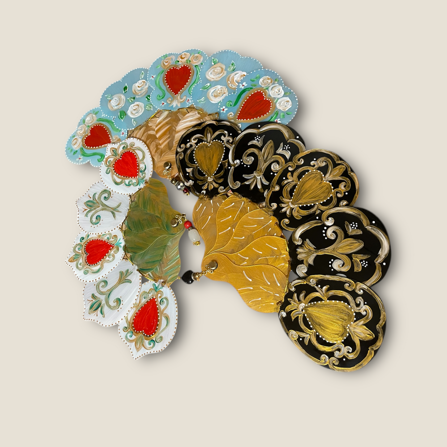 ventaglio in plexiglas da borsetta "ex voto"