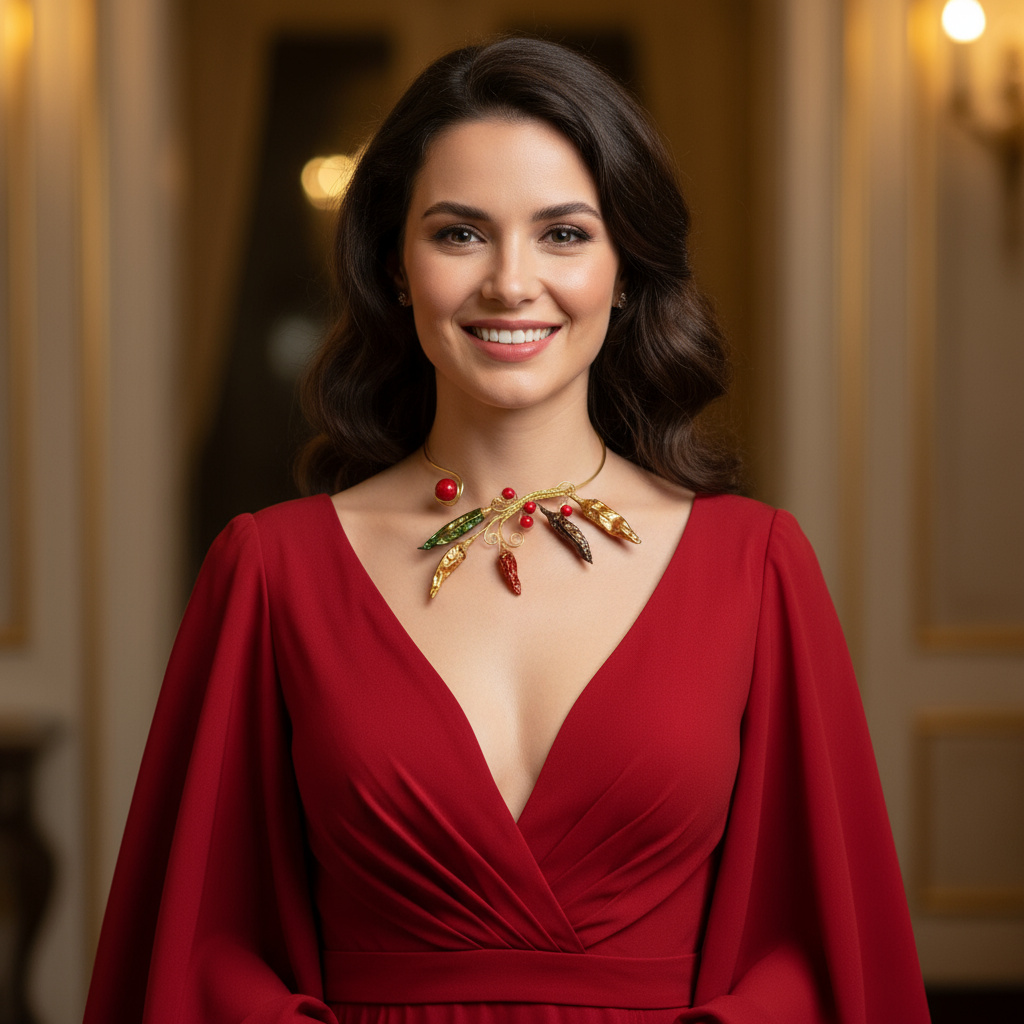 collare peperoncini veri lettroformati