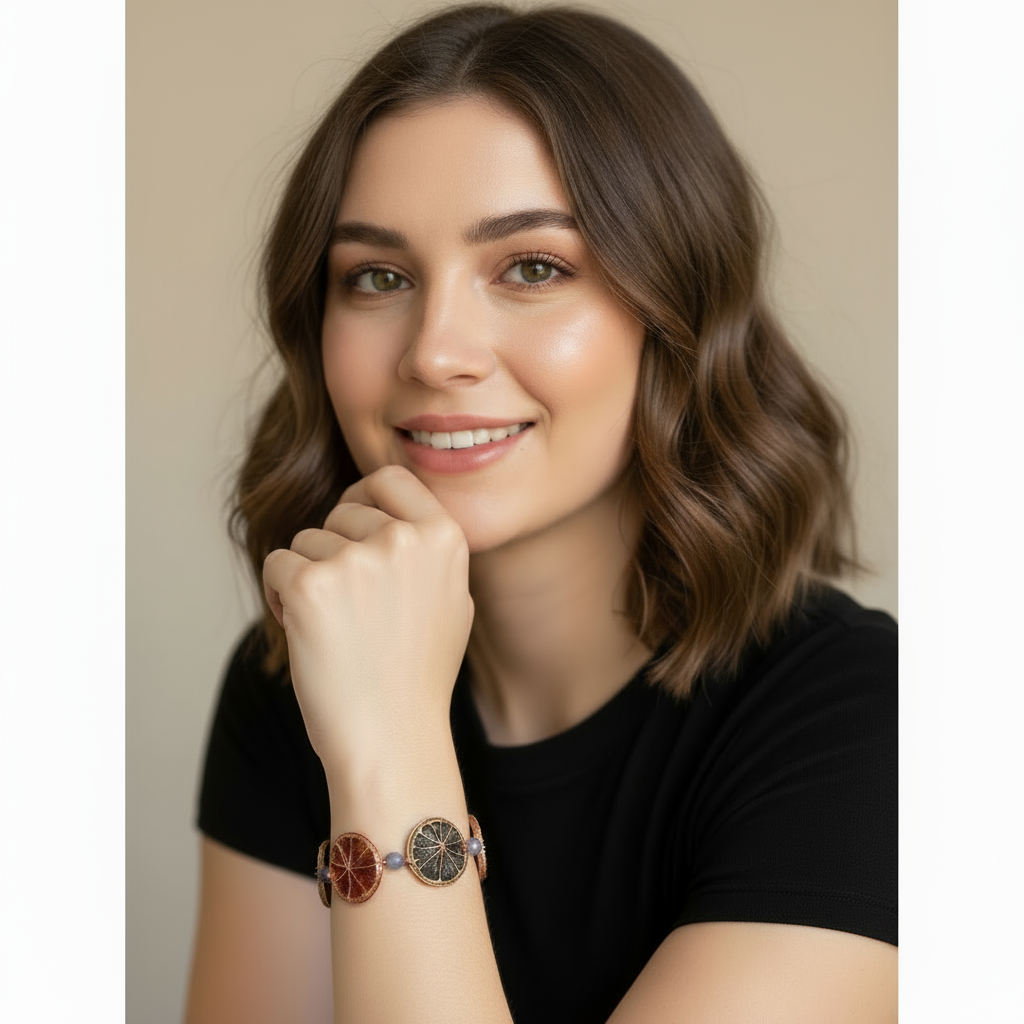 Bracciale arance elettroformate