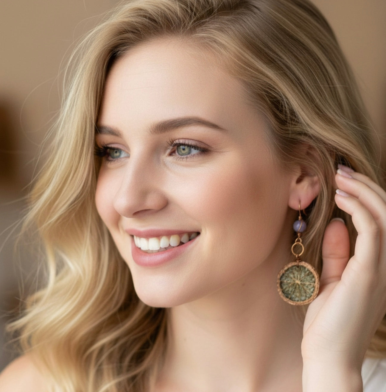 Orecchini arance elettroformate