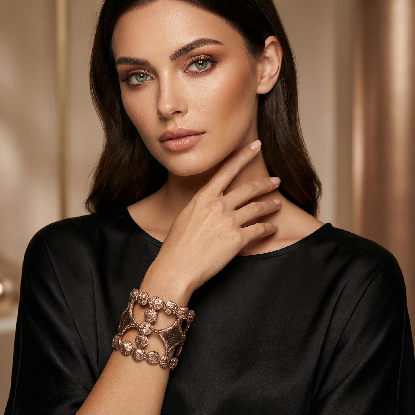 Bracciale in pizzo elettroformato rombi