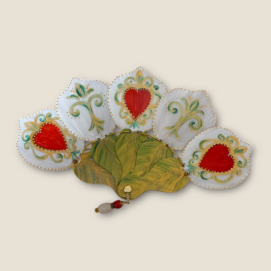 ventaglio in plexiglas da borsetta "ex voto"