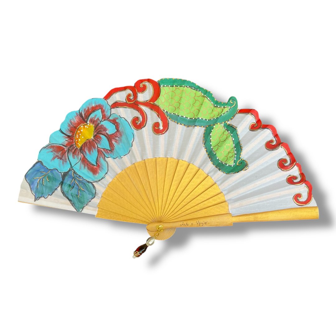 ventagli fiori dipinti