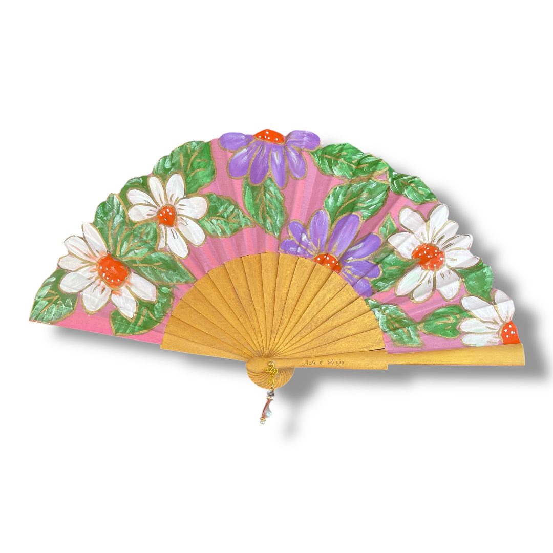 ventagli fiori dipinti