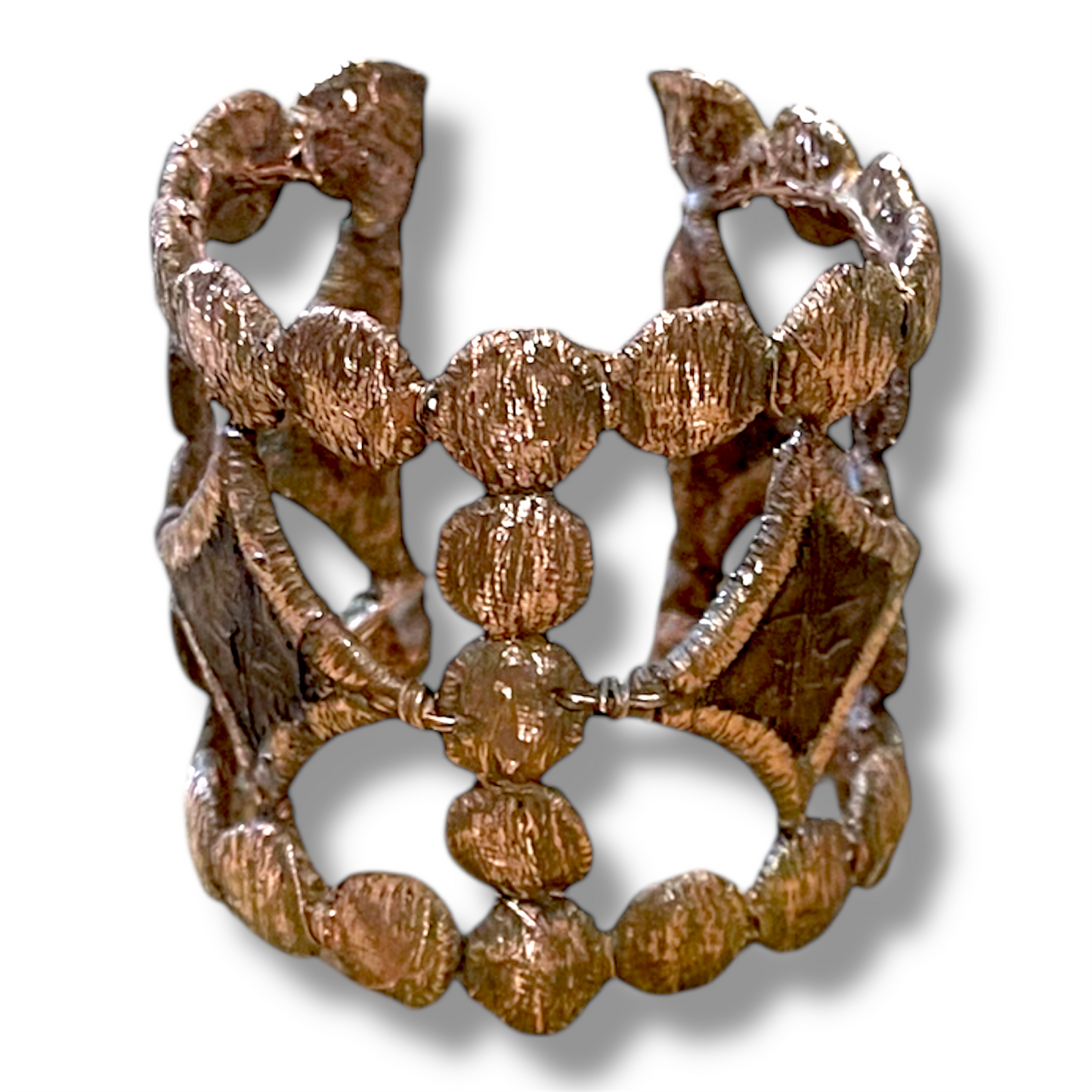 Bracciale in pizzo elettroformato rombi